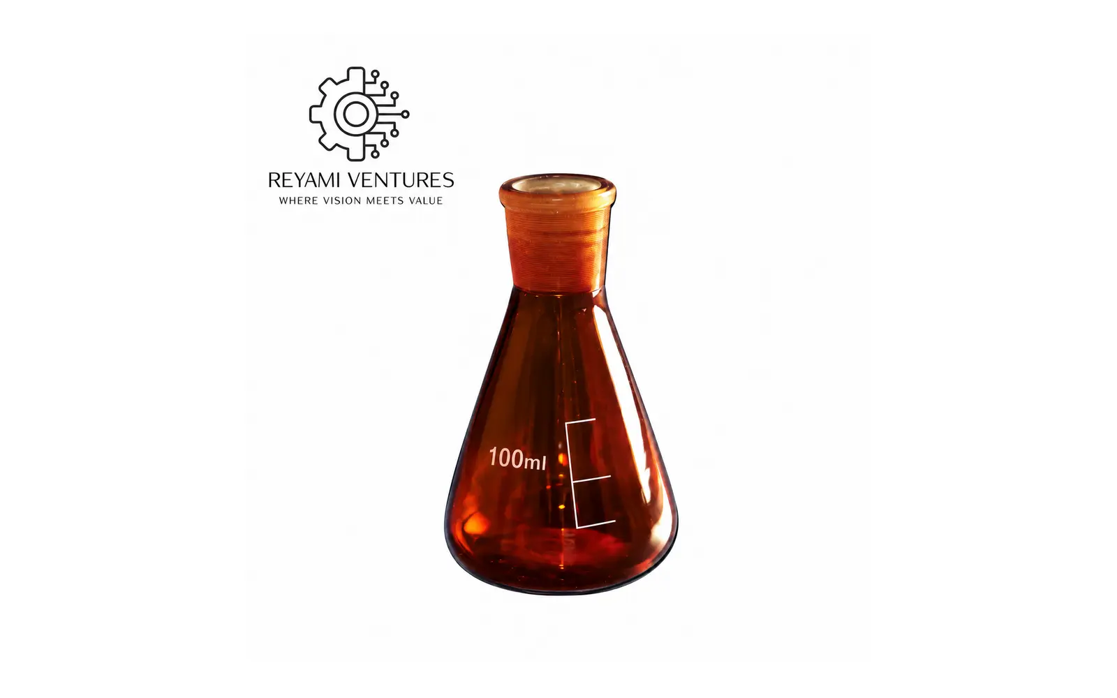 Amber Conical Flask