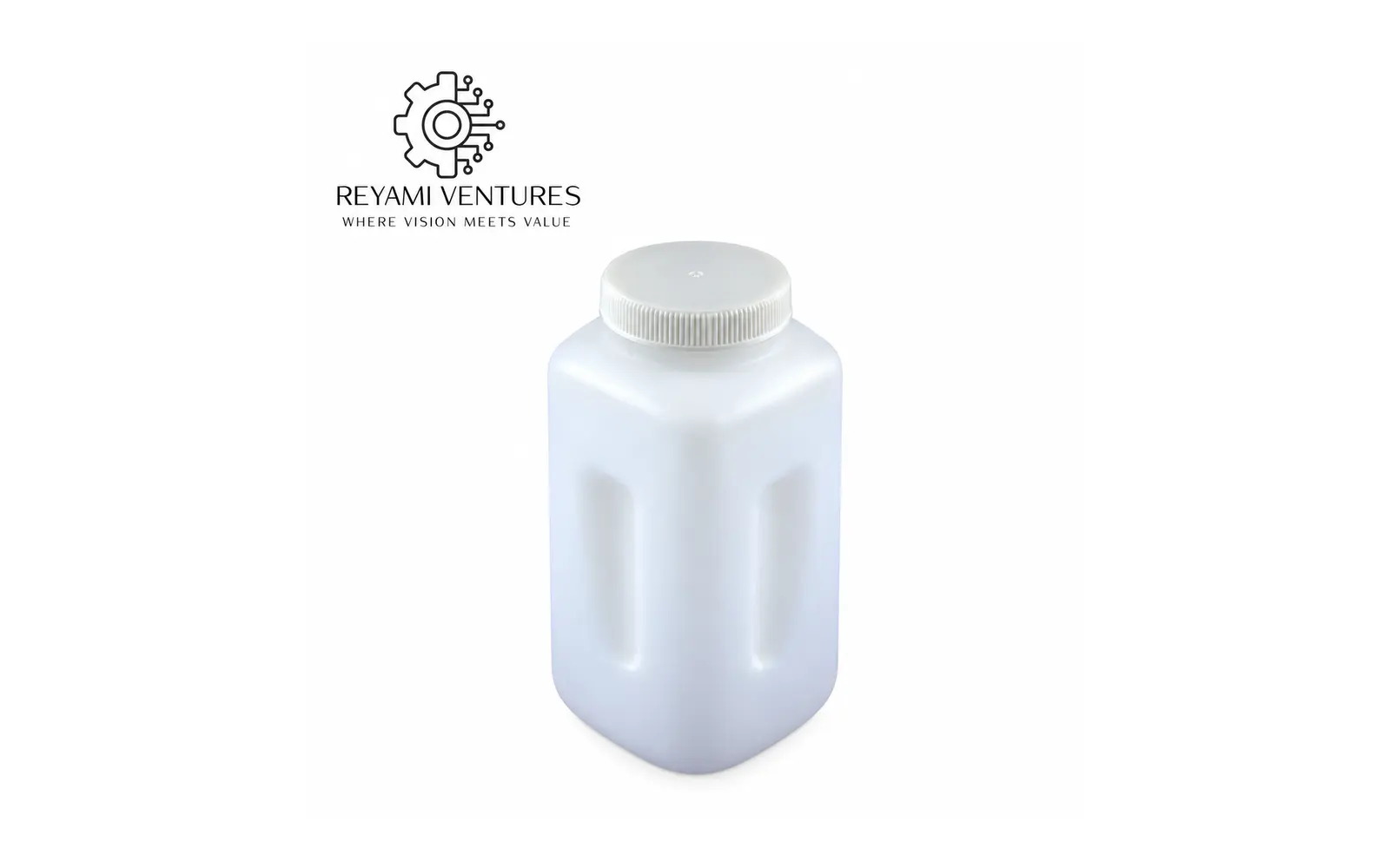 Wide-Mouth Square Polypropylene Bottle
