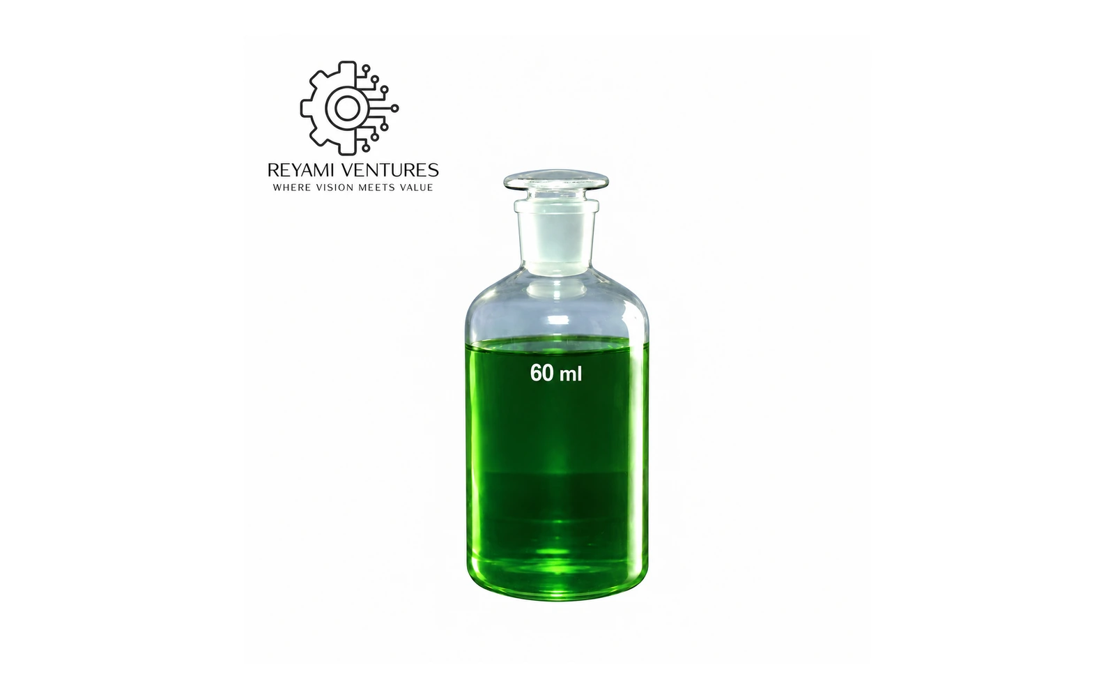 Narrow-Mouth Reagent Bottle with Glass Stopper