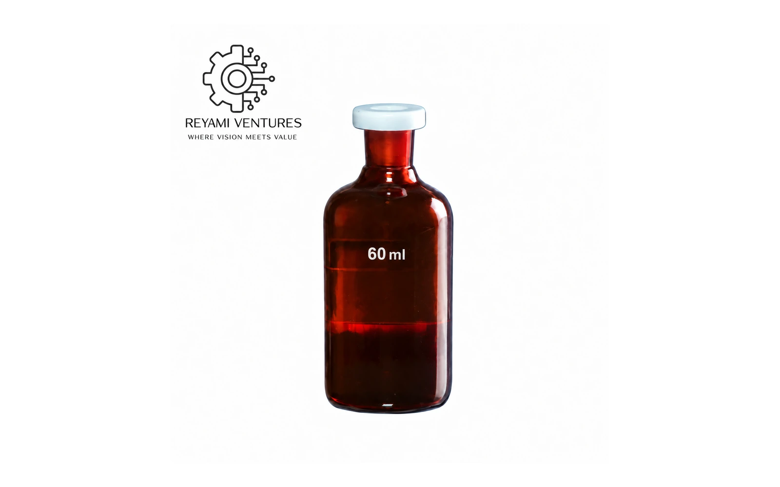 Amber Narrow-Mouth Reagent Bottle with I/C Stopper