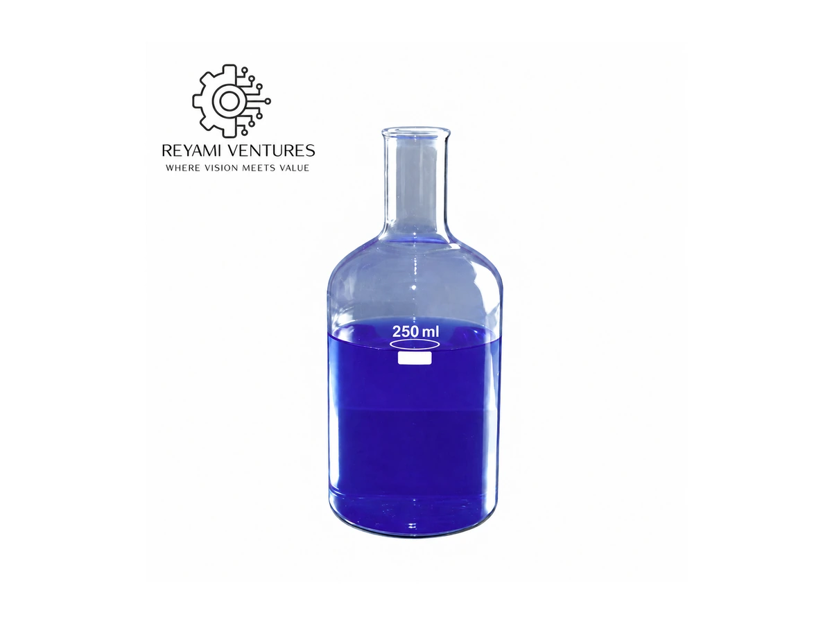 Solution Bottle with Tooled Neck