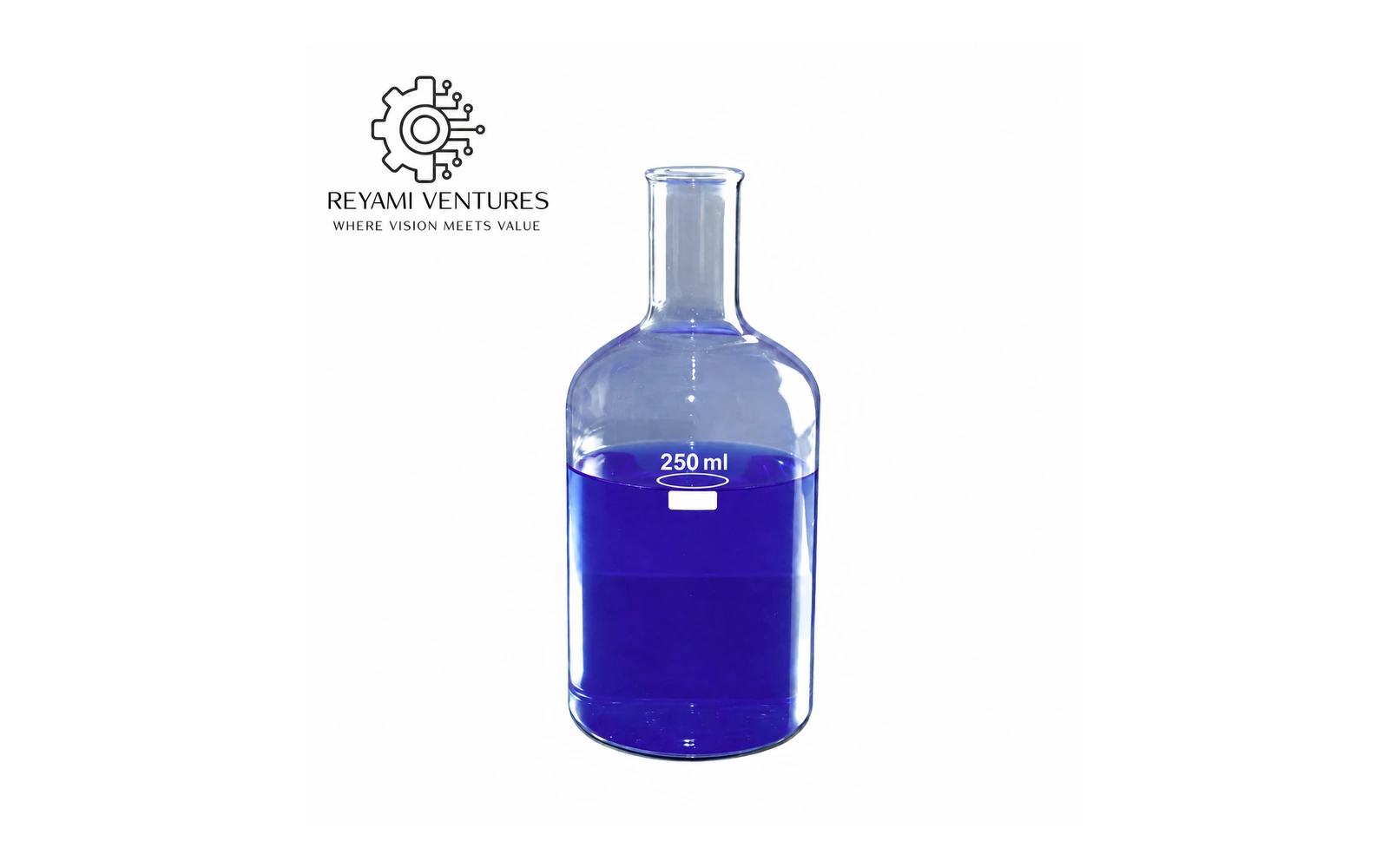 Solution Bottle with Tooled Neck